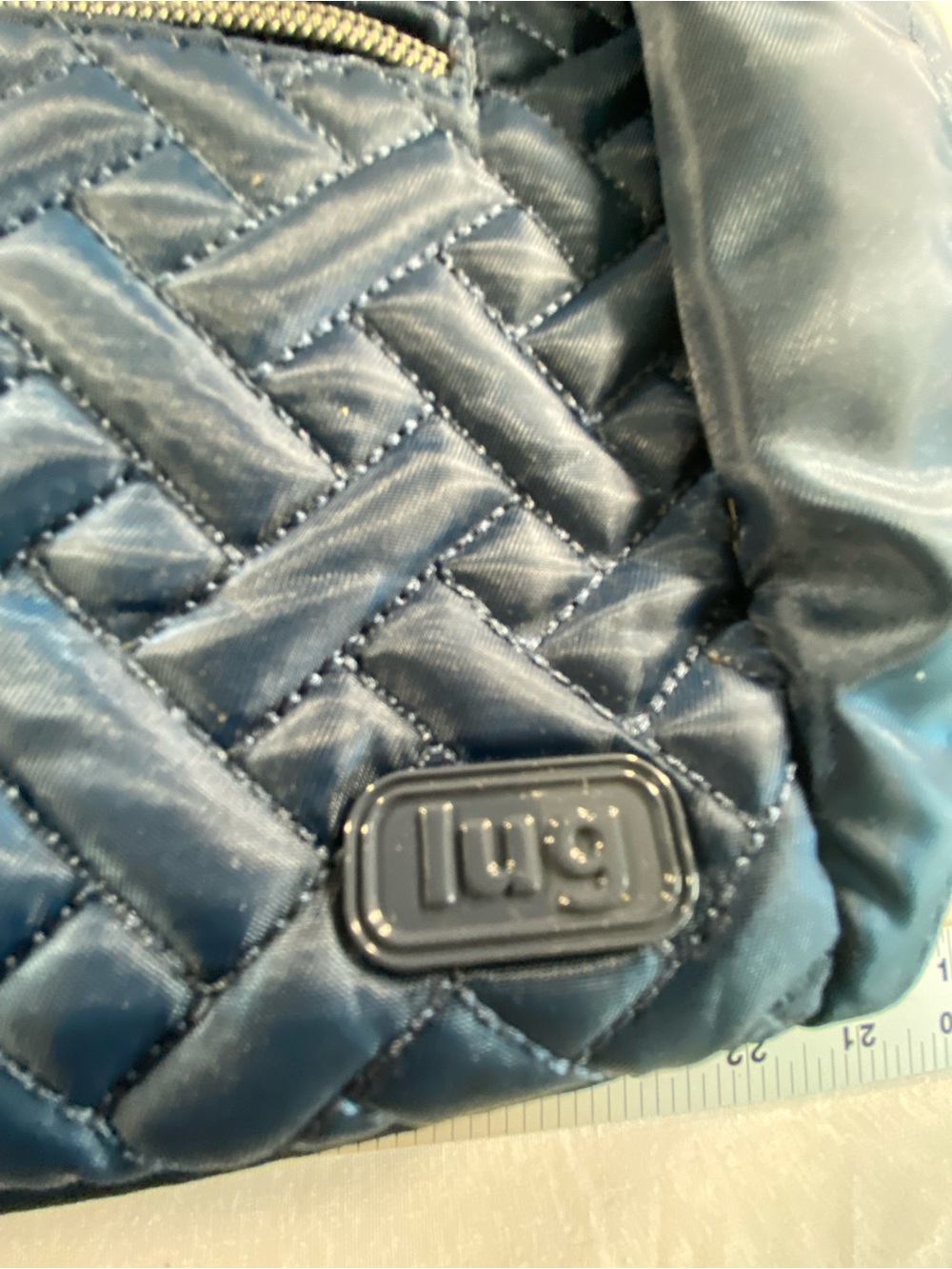 Navy Blue Lug Camper SE Crossbody Purse Bag - Picture 3 of 7